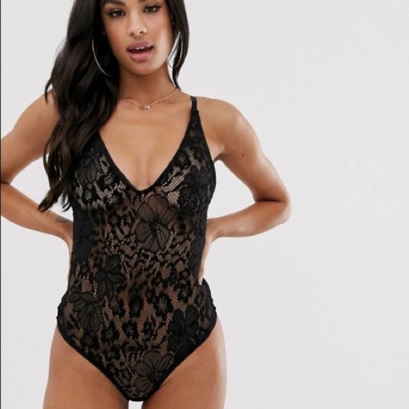 Free People Other - Free People Live It Up Lace Bodysuit